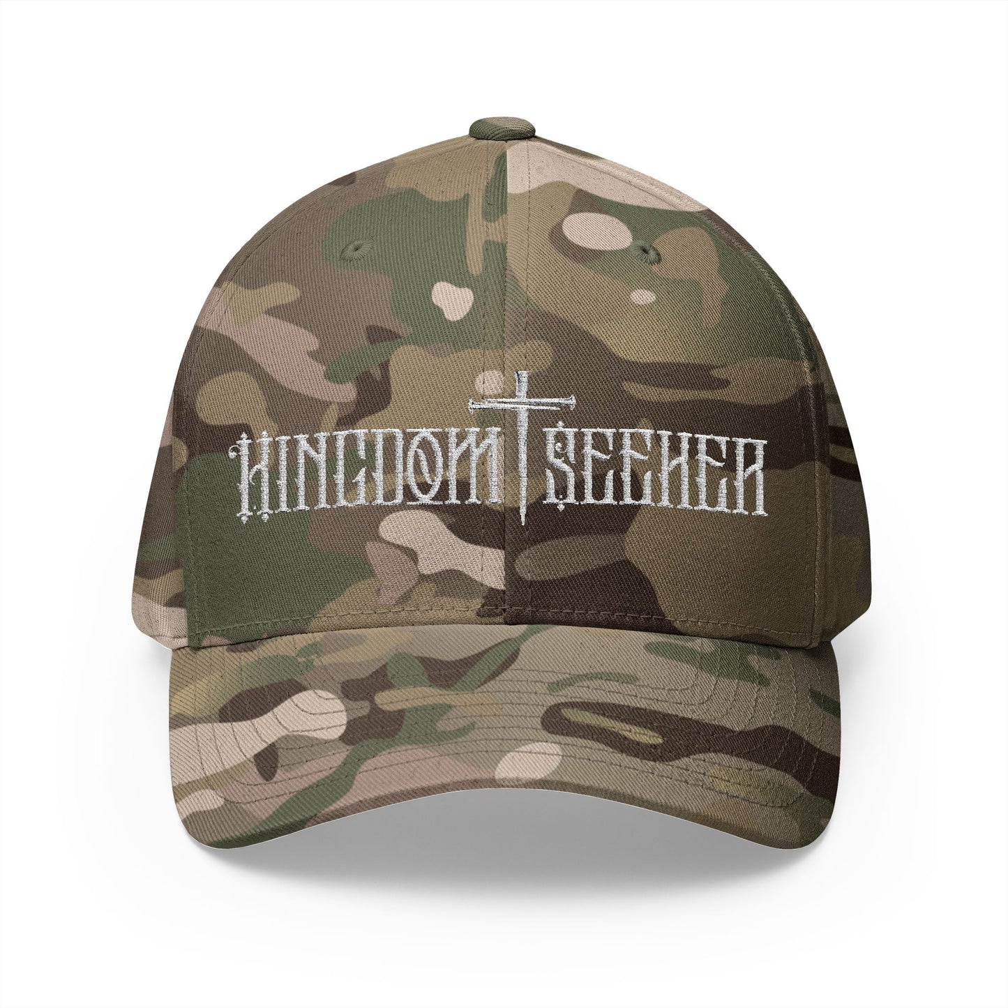 Embroidered Kingdom Seeker Cross and Nails Hat