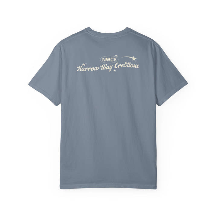 Let go & let God short sleeve beach Tee, Christian t-shirt, faith tee, vintage style shirt, bible scripture quote, Godly religious Jesus tee