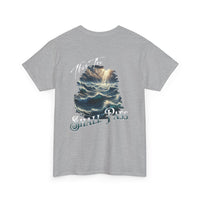This too shall pass Unisex Heavy Cotton short sleeve christian, ocean waves cross Jesus faith bible quote T-Shirt, religious Godly shirt