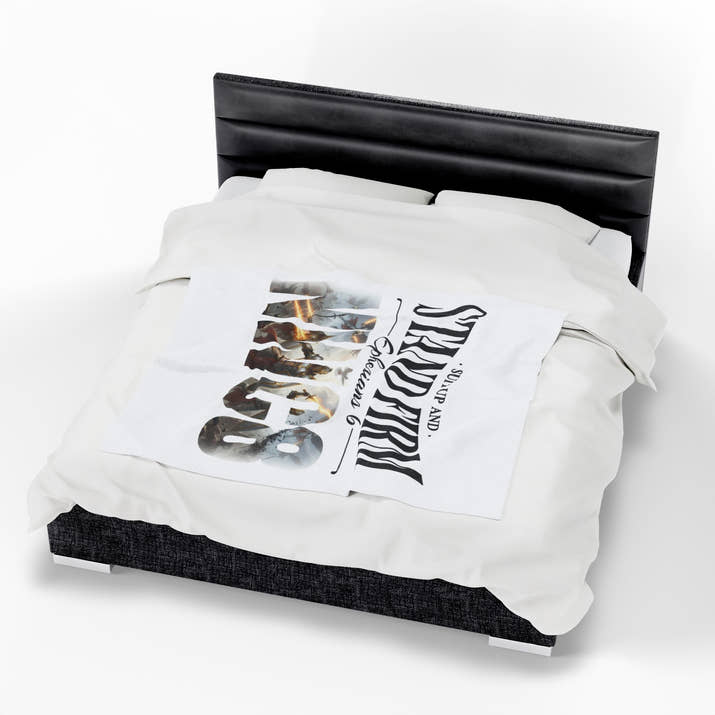 Suit Up and Stand Firm - Warriors in Christ Plush Blanket - Ephesians 6