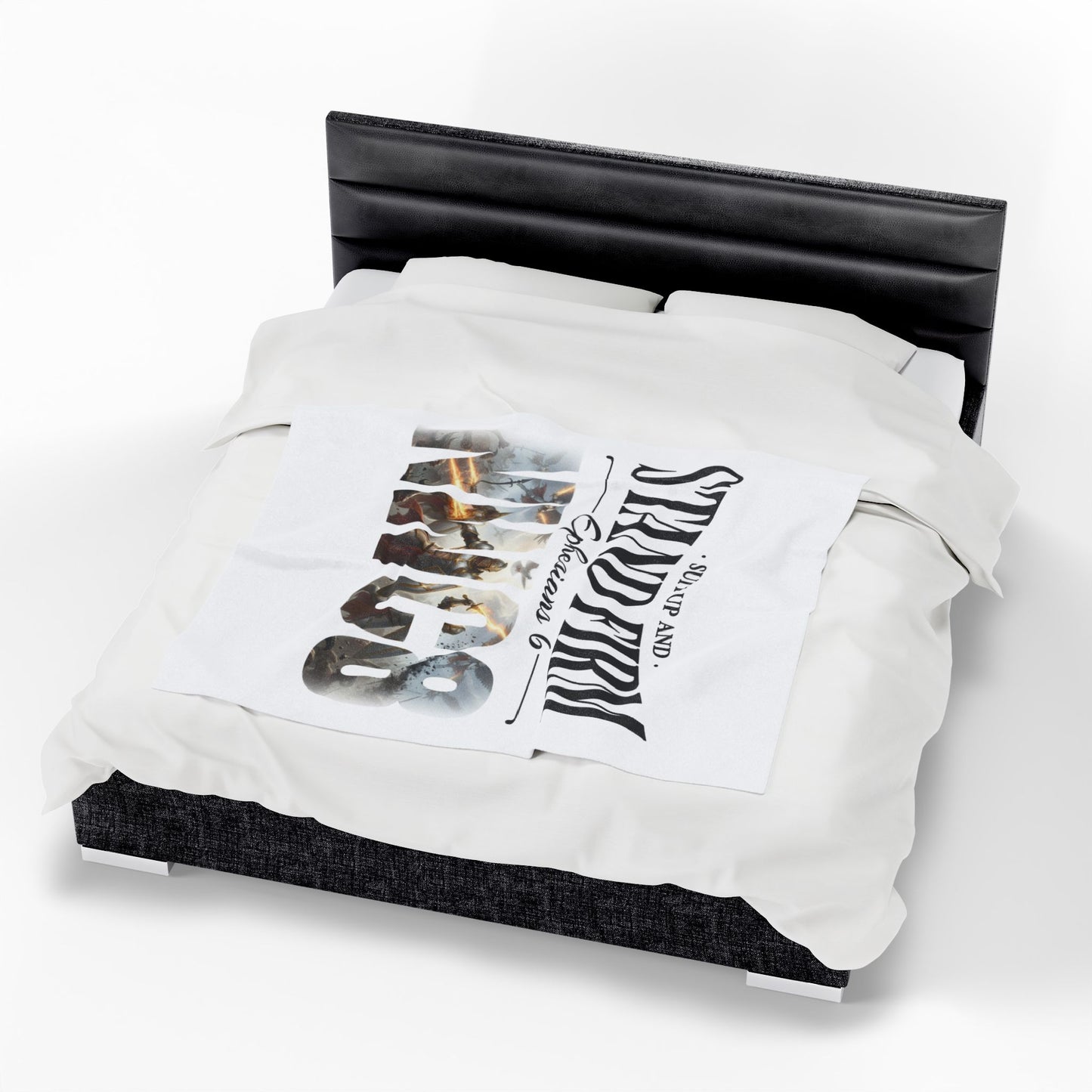 Suit Up and Stand Firm - Warriors in Christ Plush Blanket - Ephesians 6