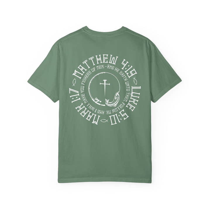 Fisher of men and correlating scriptures T-shirt, Fishing T- Shirt, Christian T-Shirt, cross T-Shirt
