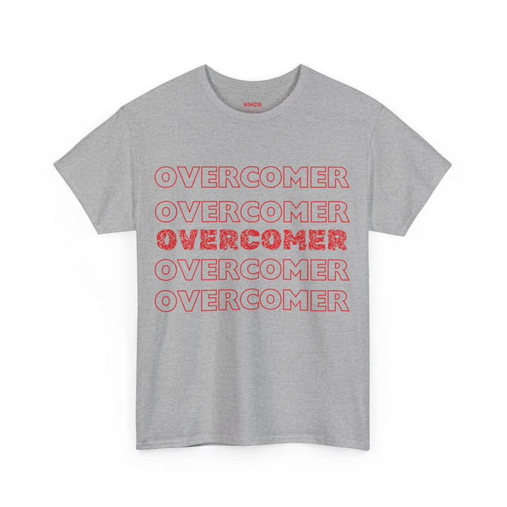 Overcomer christian faith Tee, encouraging Godly positive t-shirt