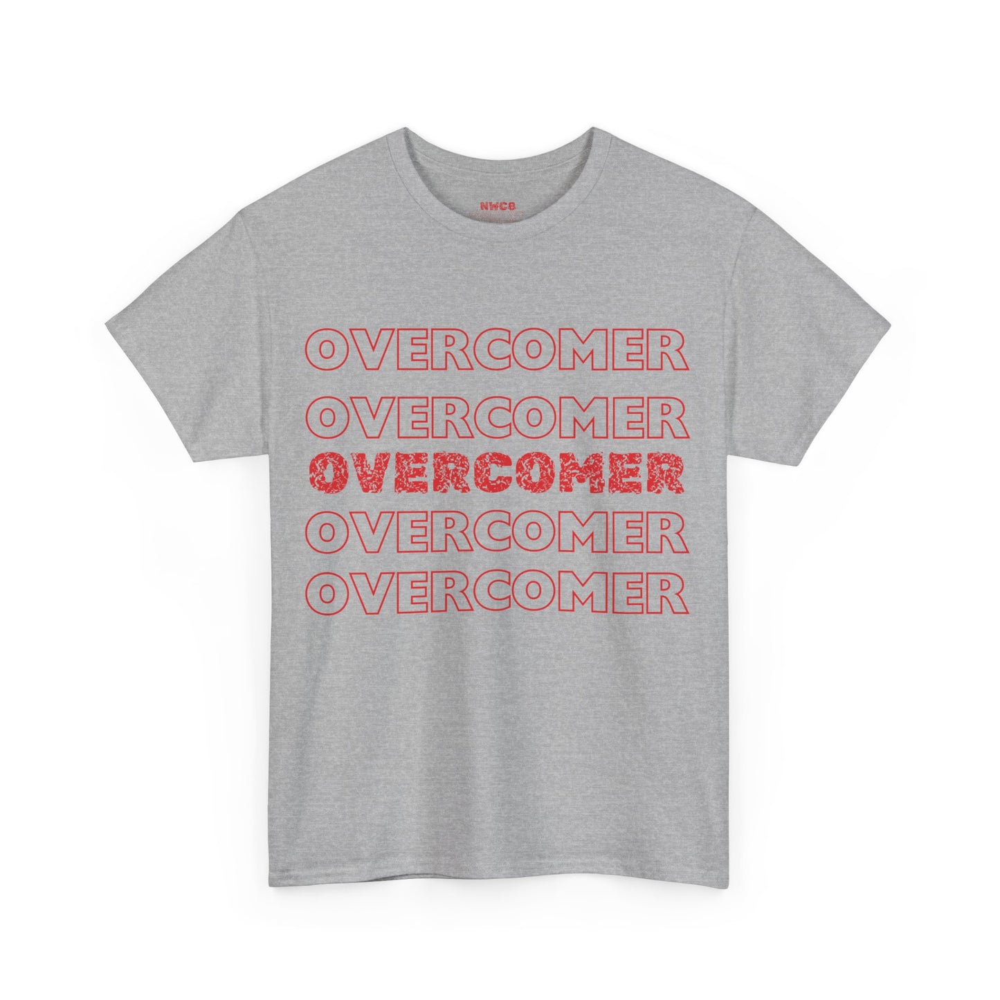 Overcomer christian faith Tee, encouraging Godly positive t-shirt