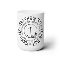 Fisher of men scripture, Ceramic Mug 15oz, Christian coffee mug, Jesus coffee mug