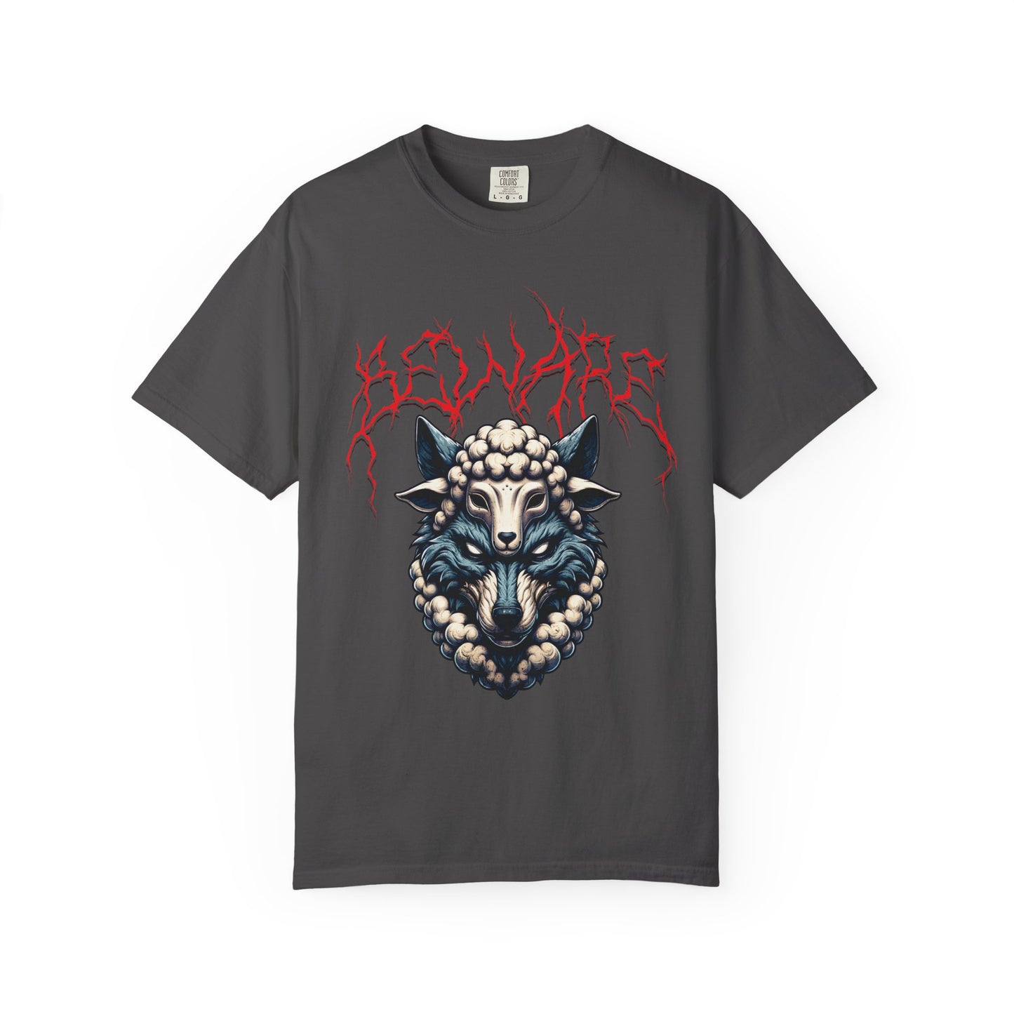Beware of wolves short sleeve unique Christian t-shirt, cool faith tee, mens rocker spiritual shirt, bible scripture word of God tee