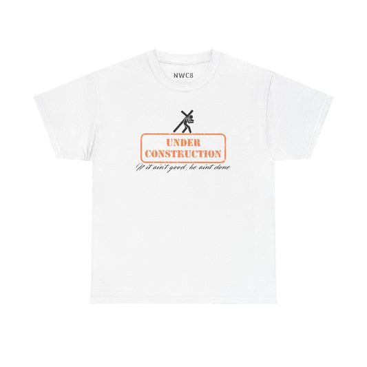 Under construction Christian tee, Godly positive encouragement improvement t-shirt