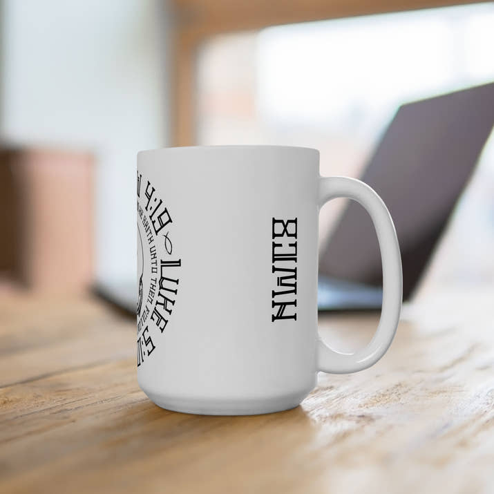 Fisher of men scripture, Ceramic Mug 15oz, Christian coffee mug, Jesus coffee mug
