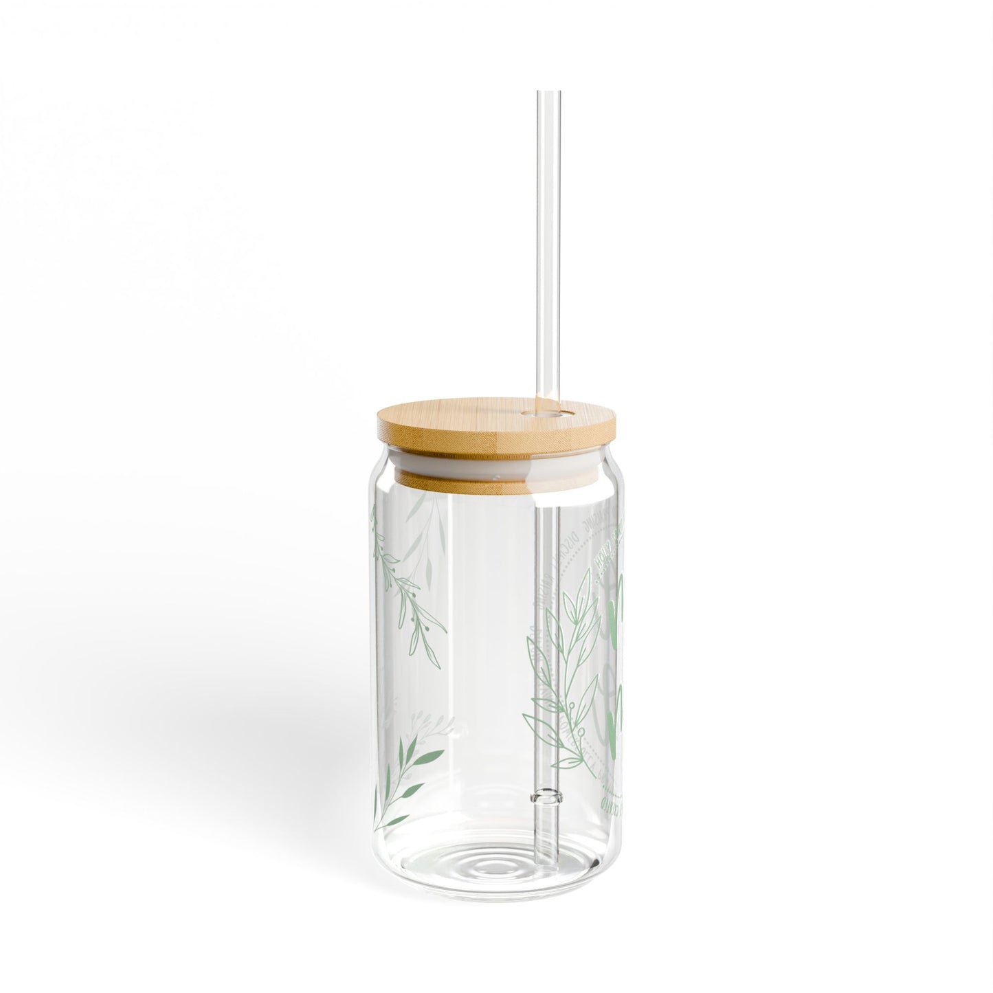 elegant leaf print mama glass tumbler Mothers day gift, christian drinking glass, wife faith tumbler glass cup, flower pretty tumbler