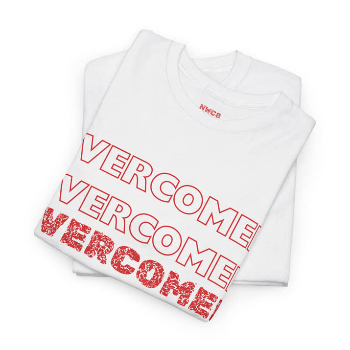 Overcomer christian faith Tee, encouraging Godly positive t-shirt