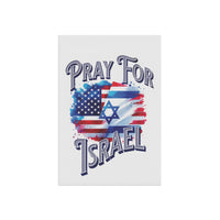 Pray for Israel red white blue Garden & House Banner, religious patriotic american flag Isralie flag unity banner, nation prayer watercolor