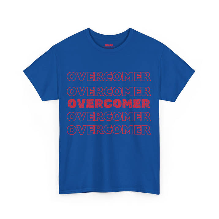Overcomer christian faith Tee, encouraging Godly positive t-shirt
