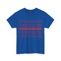 Overcomer christian faith Tee, encouraging Godly positive t-shirt