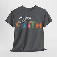 christian crazy faith colorful watercolor paint print Cotton short sleeved Jesus Tee, cool artistic t-shirt, aesthetic watercolor religious