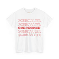 Overcomer christian faith Tee, encouraging Godly positive t-shirt