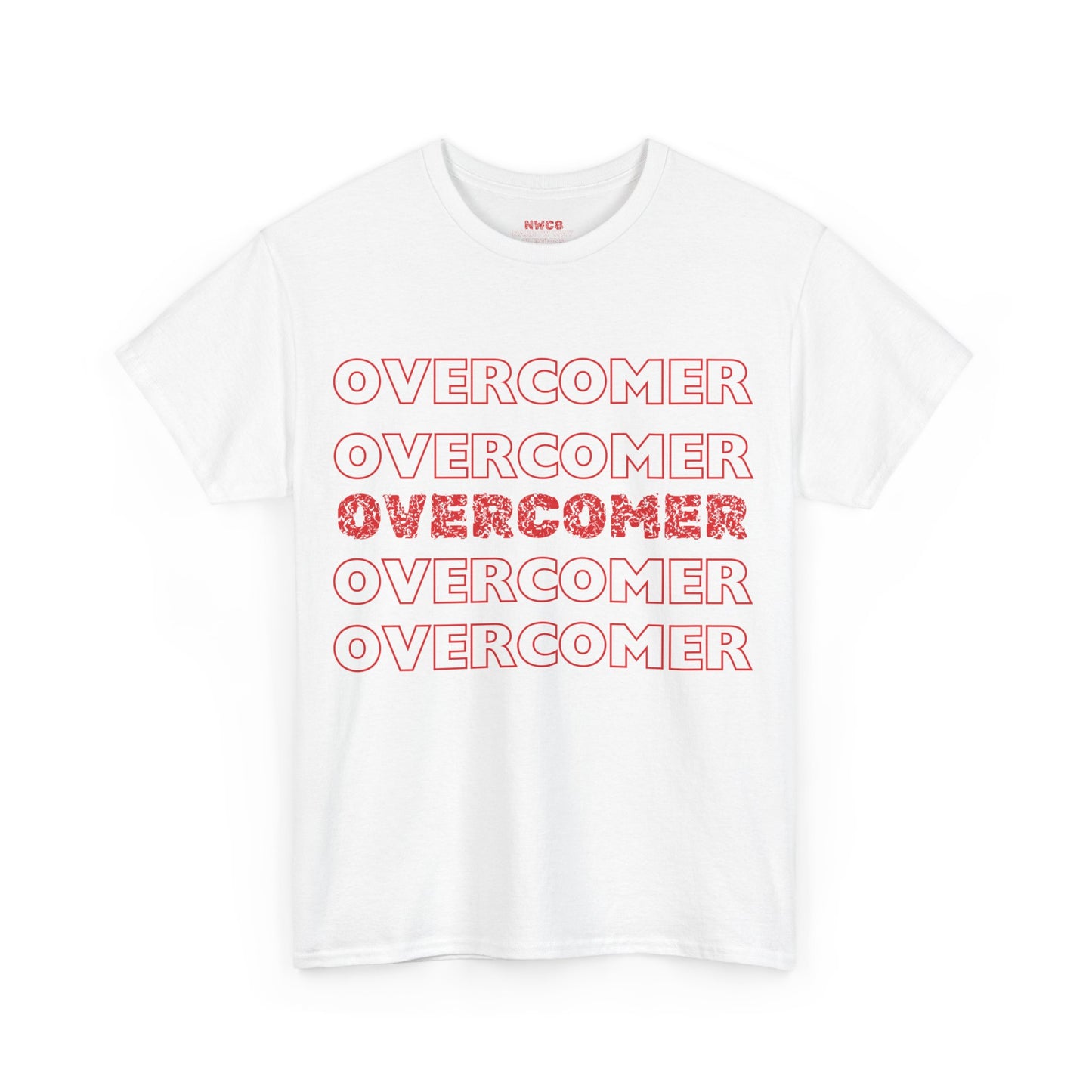Overcomer christian faith Tee, encouraging Godly positive t-shirt