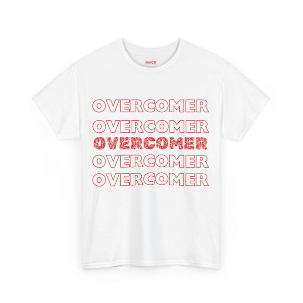 Overcomer christian faith Tee, encouraging Godly positive t-shirt
