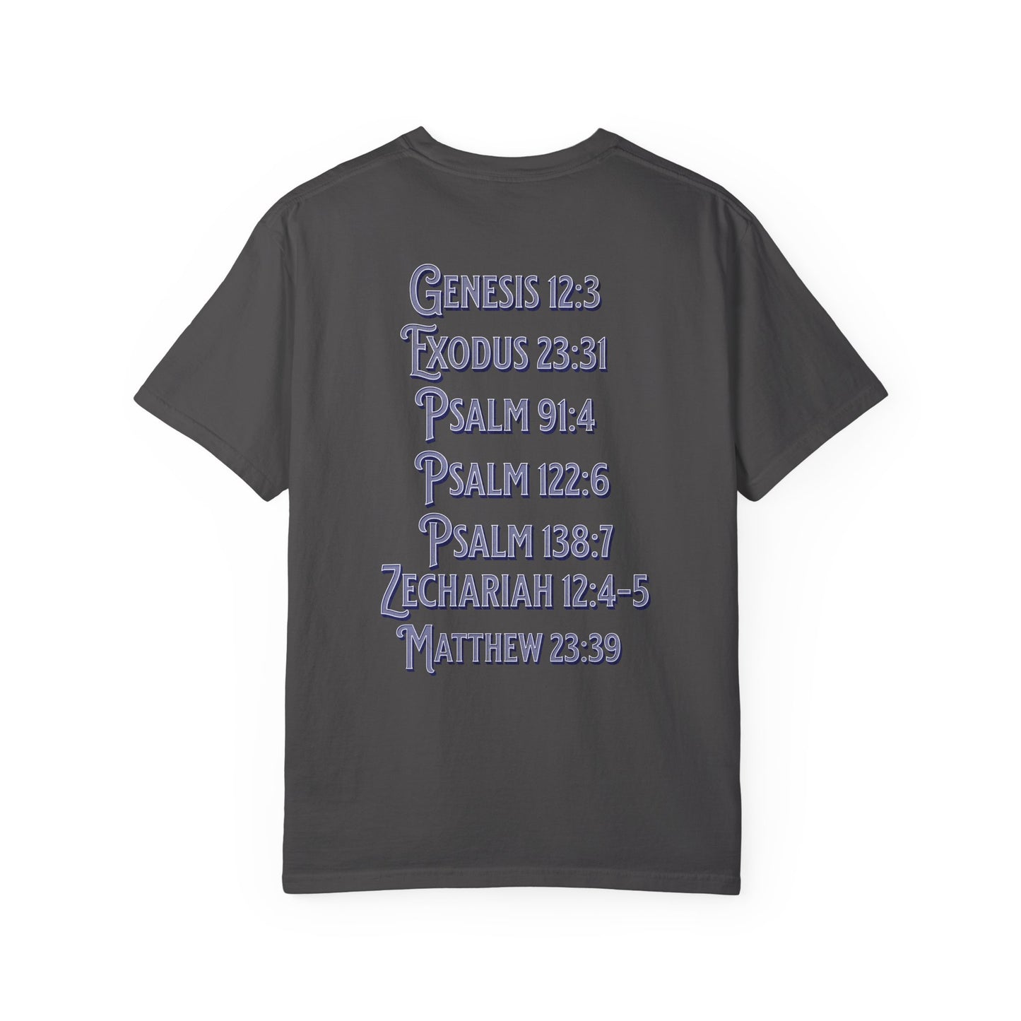 Pray for Israel short sleeve political Christian t-shirt | support Israel prayer tee, United States Israel flag shirt, bible scripture tee