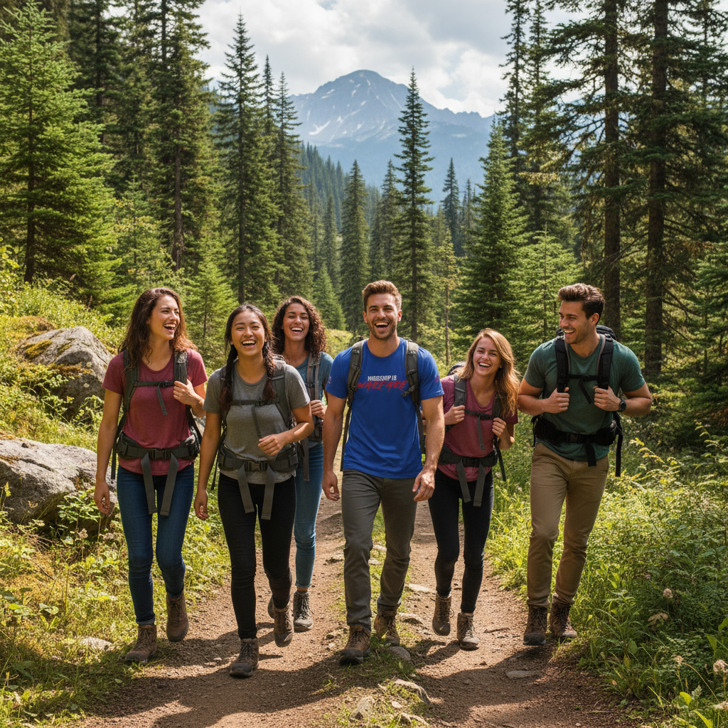 Active Group Hiking