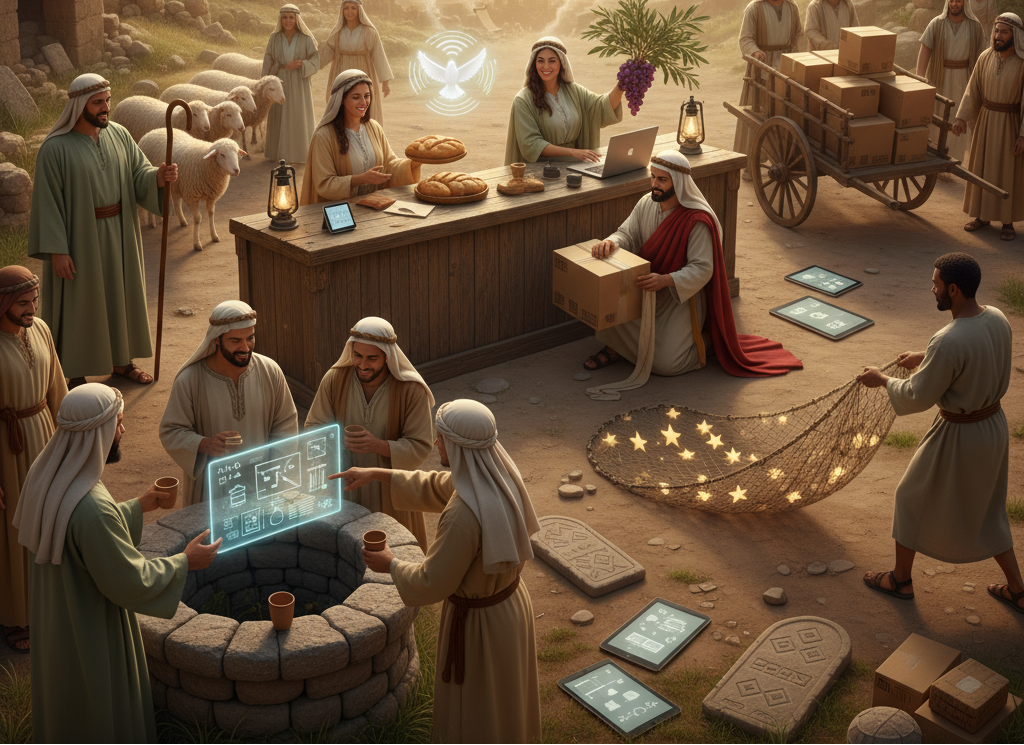 Biblical Customer Service with Visual Puns