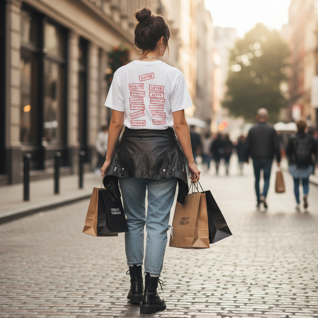 Casual Edgy Back View Stamps