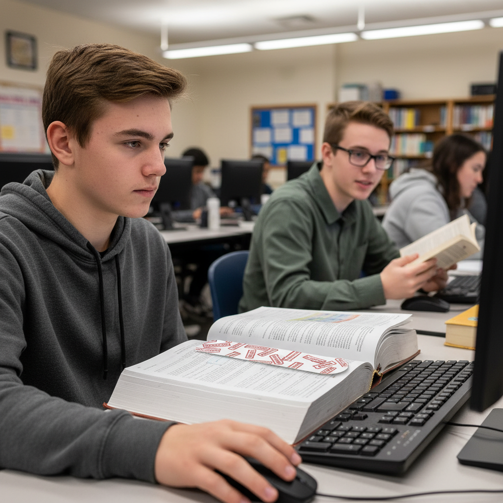 Computer Lab White Stamps Perfect