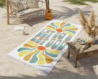 Let Go and Let God - Boho Beach Towel