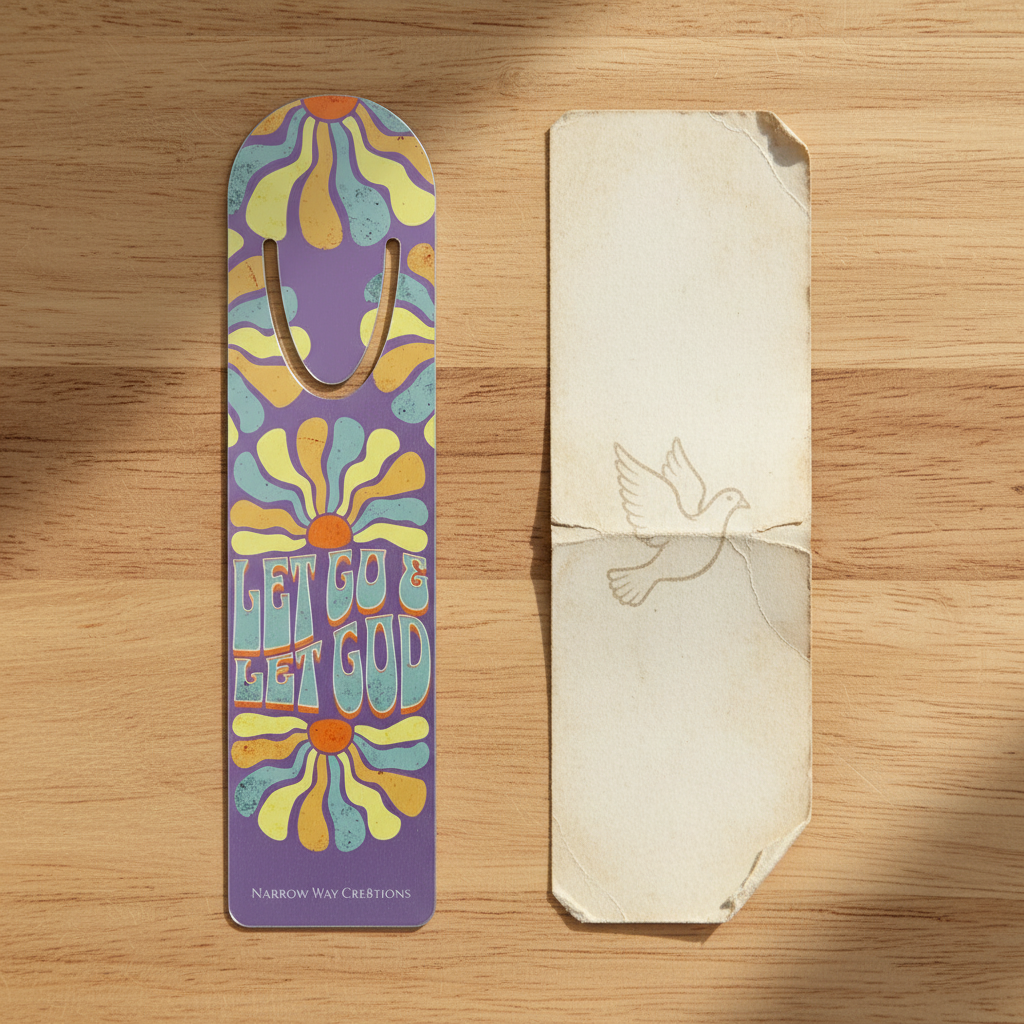 Let Go Let God vs Paper Bookmark