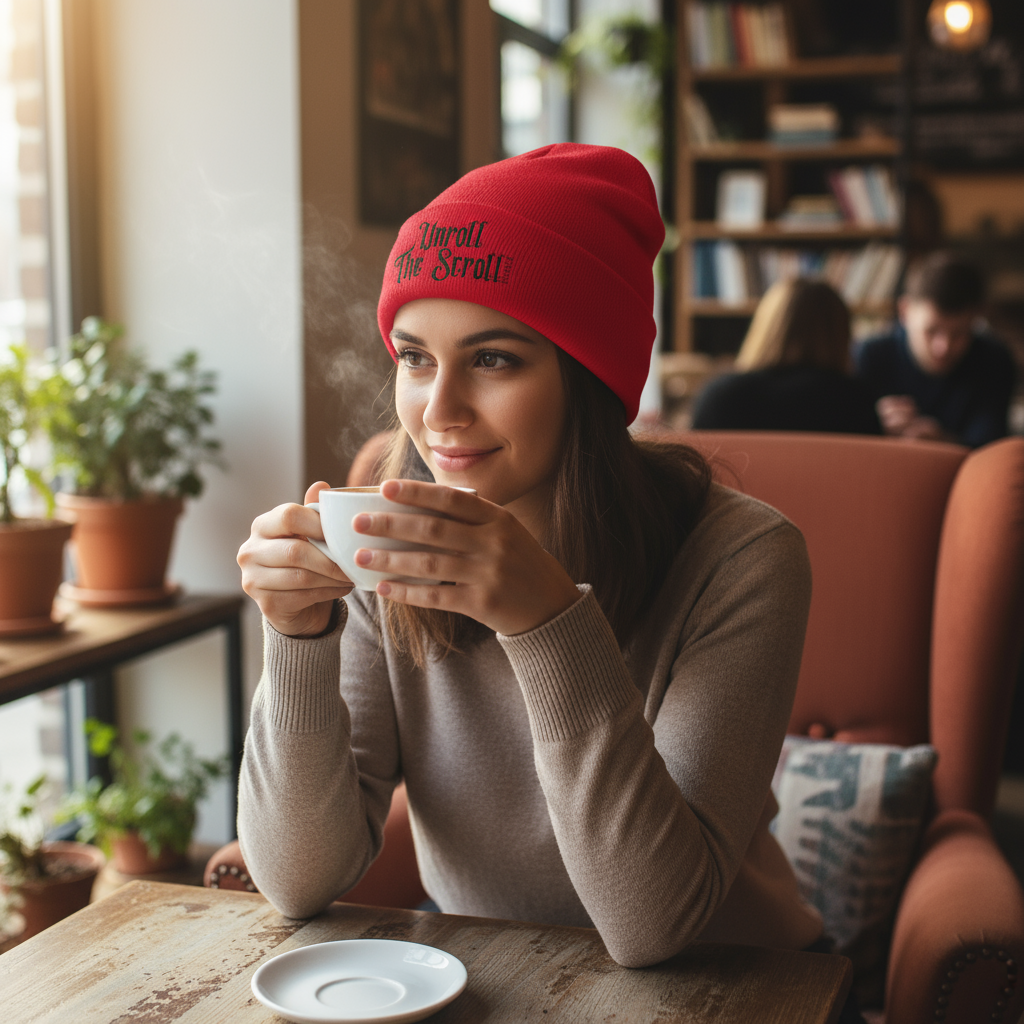 Red Beanie Lifestyle