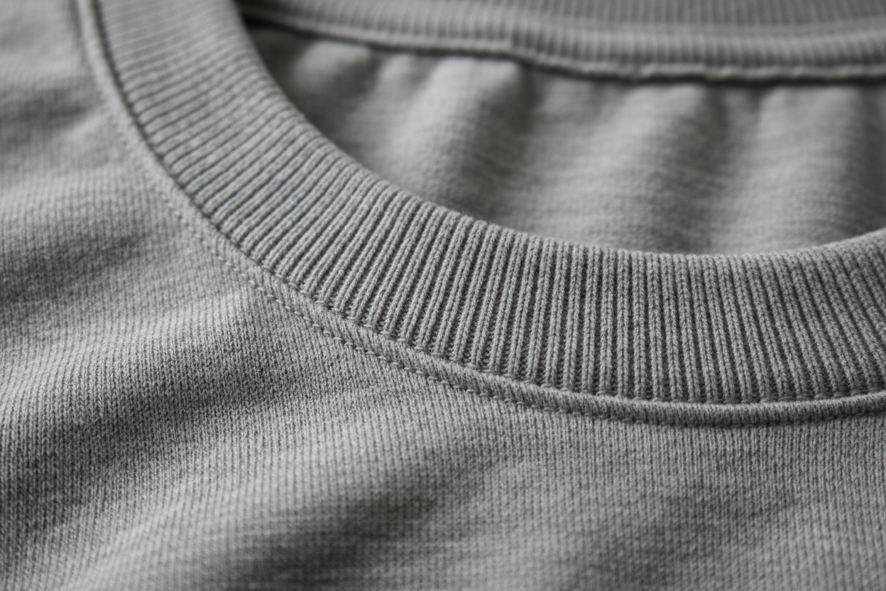 Ribbed Collar Macro Detail
