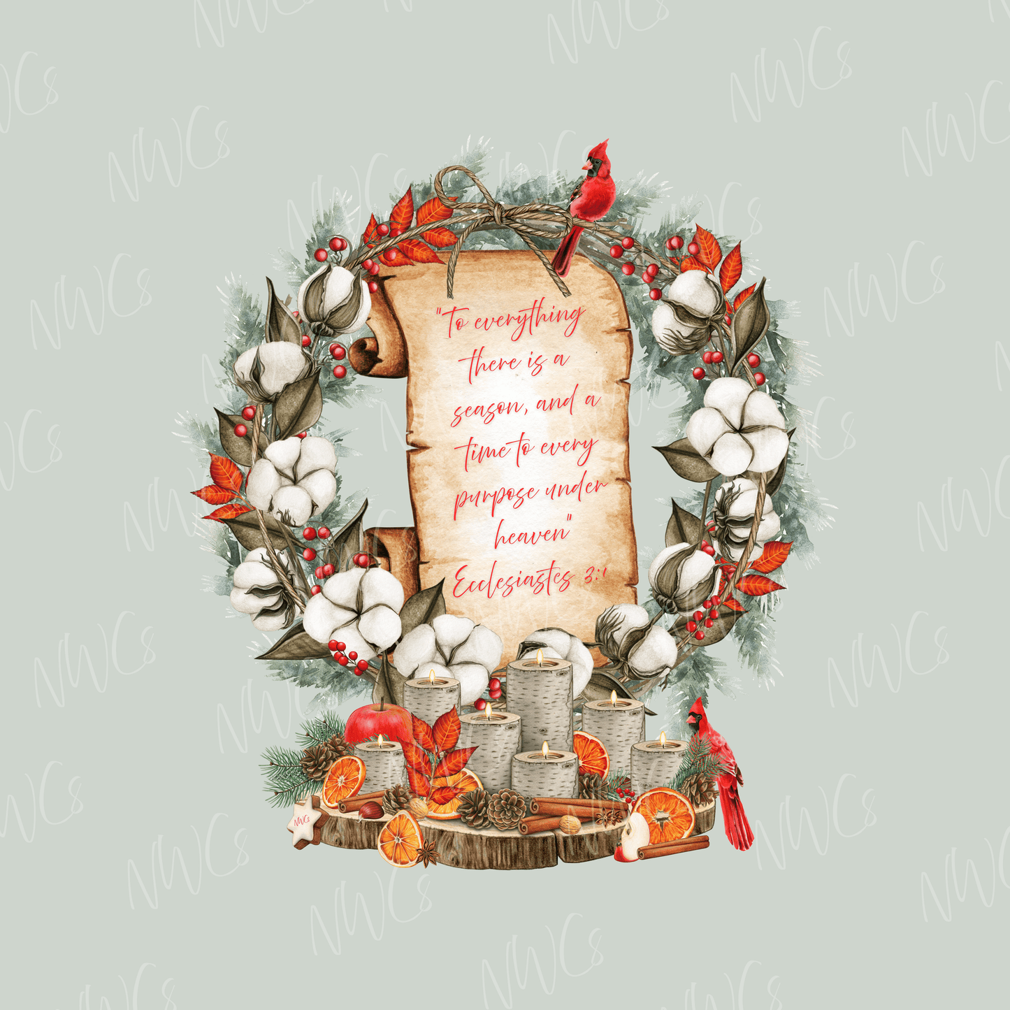 Harvest Winter Scripture Sherpa Blanket
