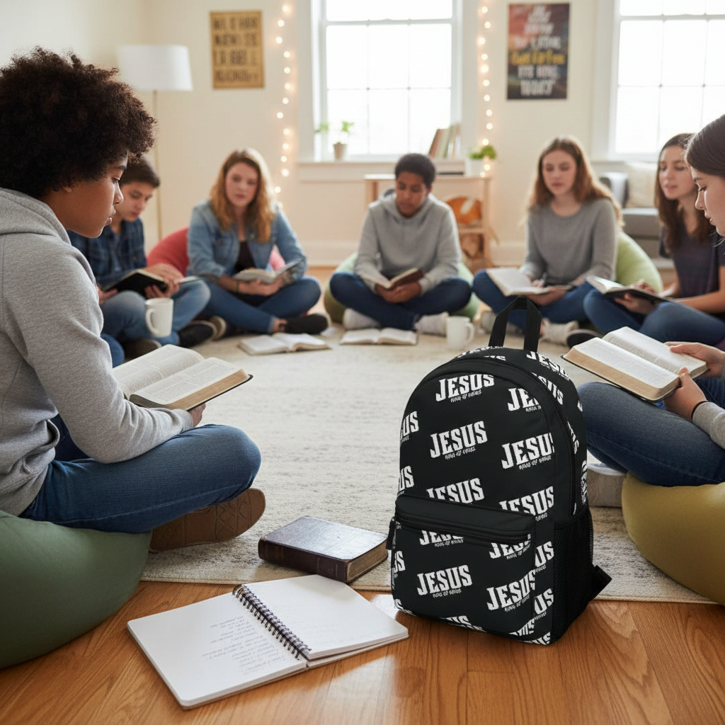 Teen at Bible study