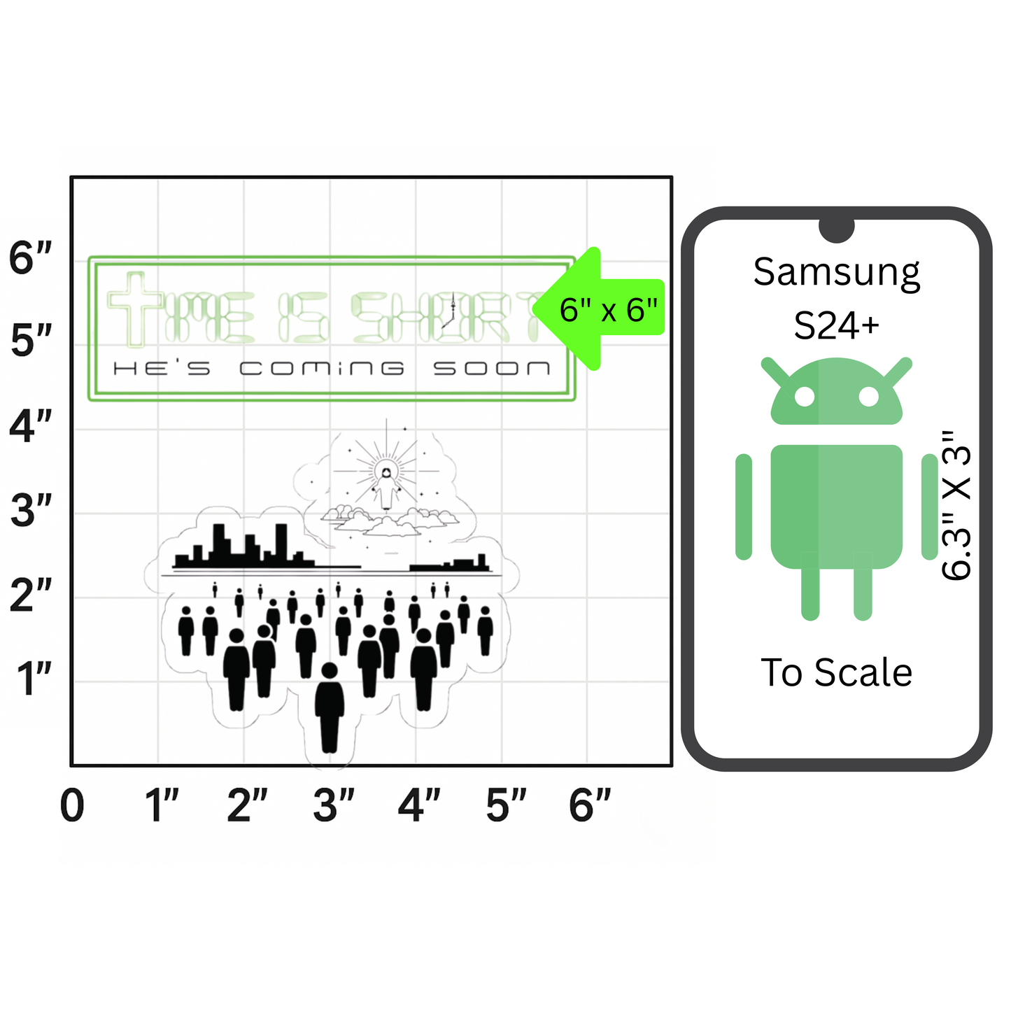 Time is Short - Jesus is Coming Back Sticker