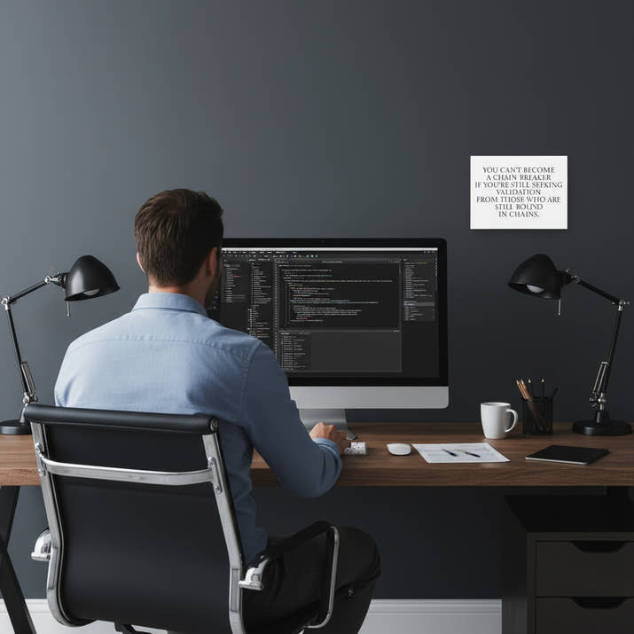 You Can't Become a Chain Breaker - Seeking Validation Canvas Wall Art