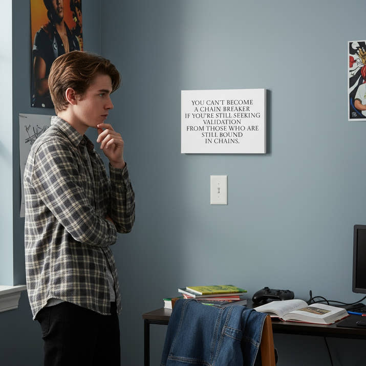 You Can't Become a Chain Breaker - Seeking Validation Canvas Wall Art