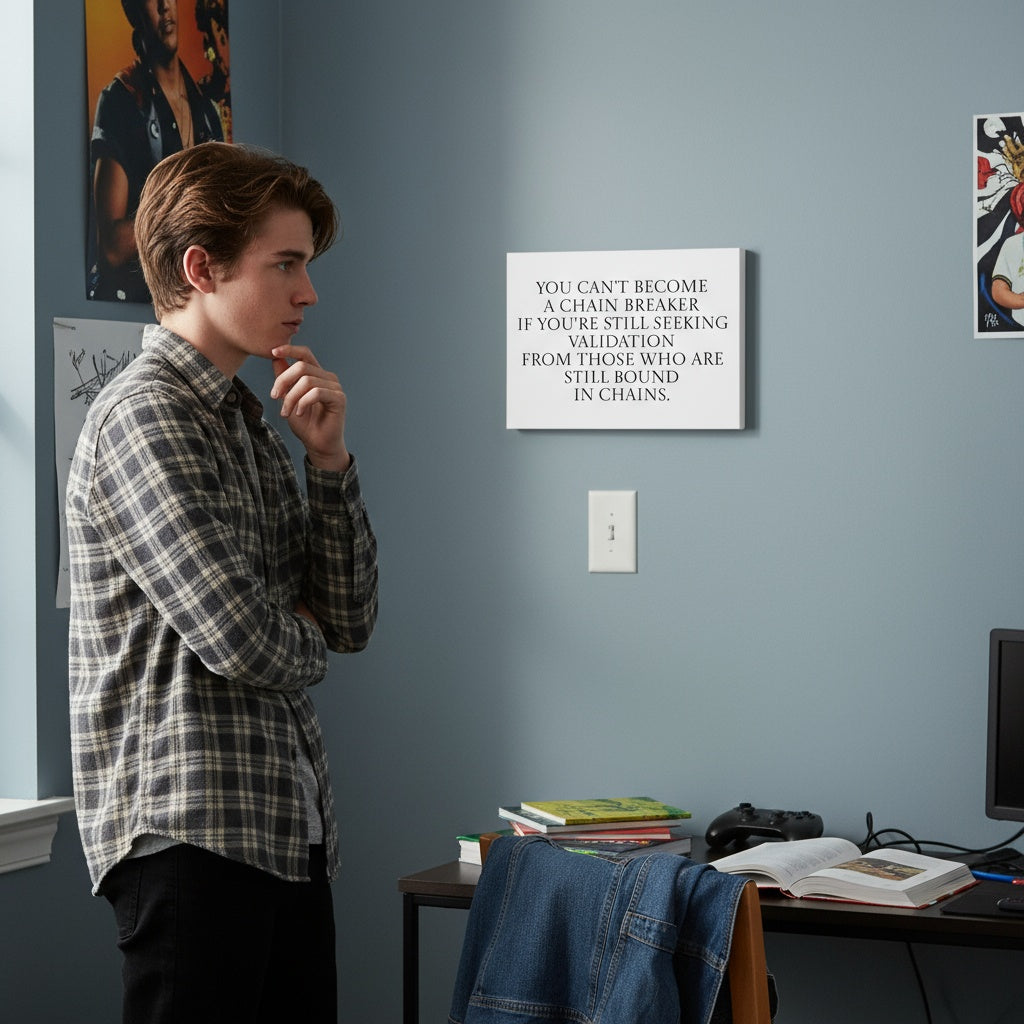 You Can't Become a Chain Breaker - Seeking Validation Canvas Wall Art