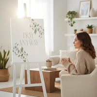 Pray Anyway Minimalistic Elegant leaf