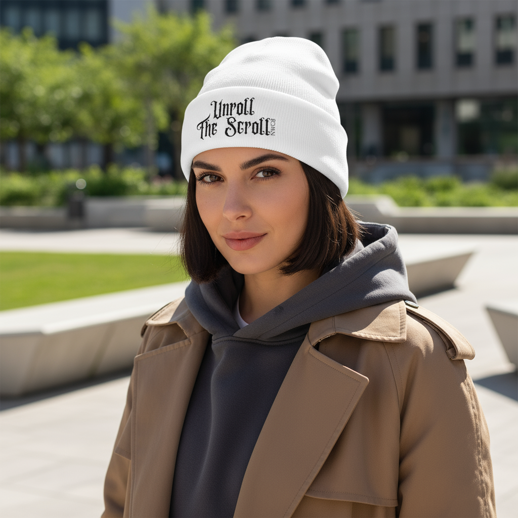 White Beanie Lifestyle